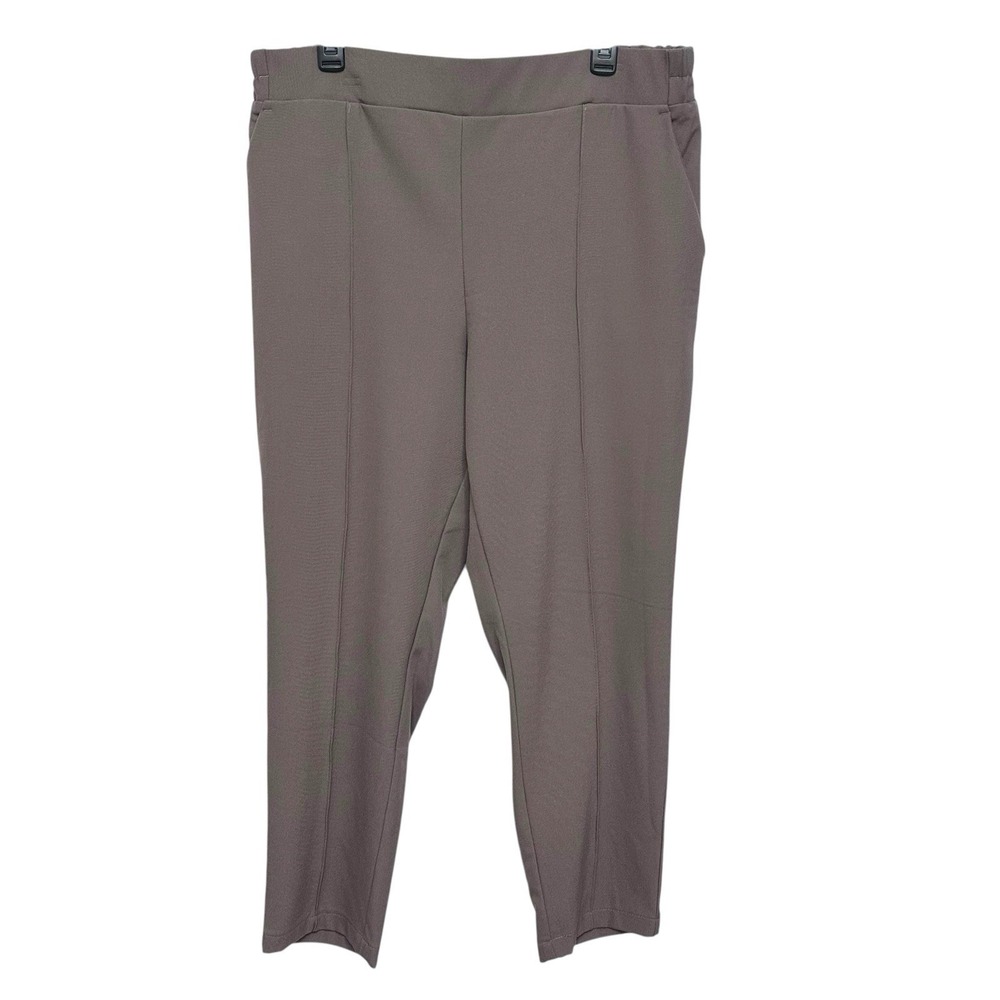 NWT LC Waikiki Tan‎ Elastic Waist Slash Pocket Pants Women's Size XL (36x27)